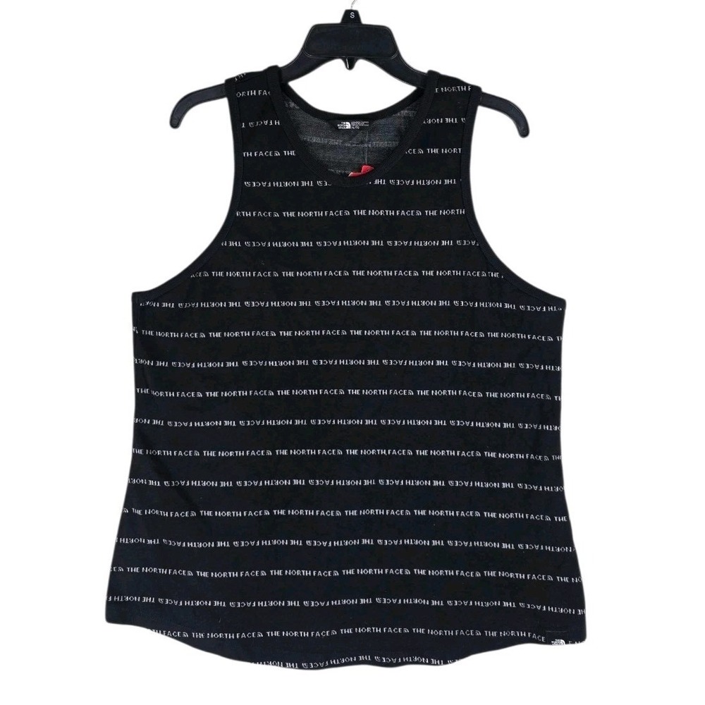 North Face Tank Top Womens XL Black Logo Stripe Sleeveless Tee NWT - Picture 14 of 14